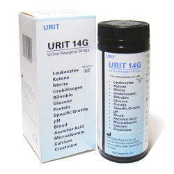 14G - ilościowe paski do analizatora moczu Urit 31, kreatynina, albumina - 100 szt