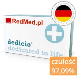 zybki test antygenowy Dedico COVID-19 Ag plus; produkt Niemiecki; czułość 97,09%