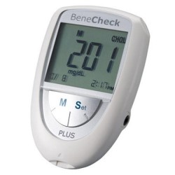 BeneCheck Plus – Monitor kwasu moczowego, glukozy i cholesterolu
