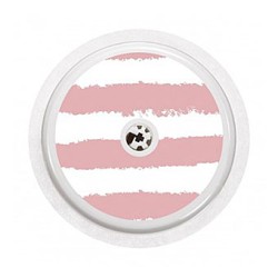 Naklejka z wzorem na sensor FreeStyle Libre - Biało-różowe pasy