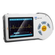 Przenośny EKG Elektrokardiograf ECG MD100E do użytku domowego oraz profesjonalnego do wykrywania migotania przedsionków