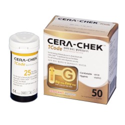 Paski testowe do glukometru Cera-Chek 1 code 50szt. firmy Hand Prod