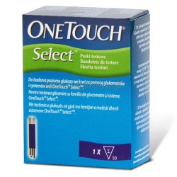 Testy do glukometru OneTouch Select 50szt. firmy Lifescan