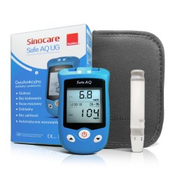 Sinocare Safe AQ UG – Glukometr z pomiarem kwasu moczowego - monitor 2w1