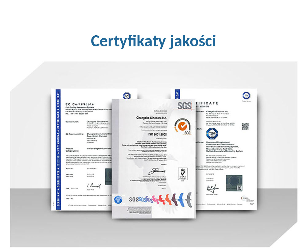 Certyfikaty jakości