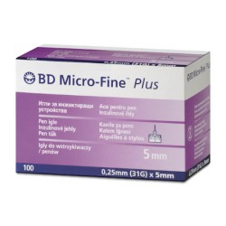 Igły do penów BD Micro-Fine Plus 31G x 5 mm - 100 sztuk