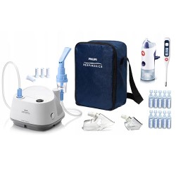 Zestaw Inhalator Philips Elegance + Nebulizator Rhino + Termometr
