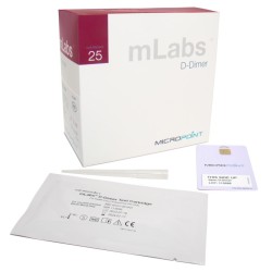 Test D-dimer Systemu mLabs – diagnostyka POCT – 25szt.