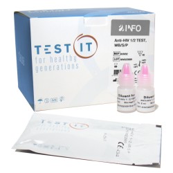 Anti-HIV 1/2 Test, WB/S/P - kasety testowe 40 szt