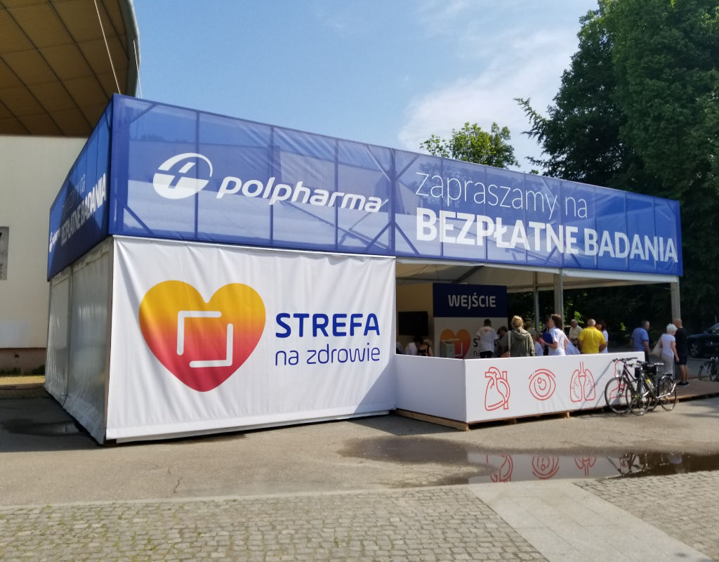 Namiot akcji „Strefa na Zdrowie” w Koszalinie